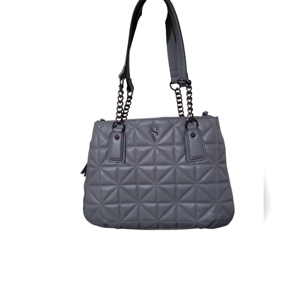 Simply Vera Vera Wang Gray Quilted Shoulder Bag NWOT